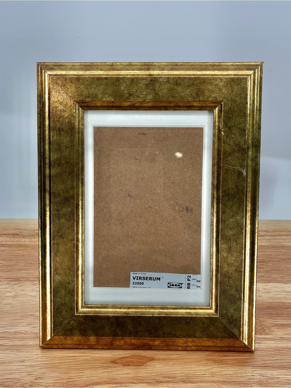 IKEA Virserum Gold Traditional Beveled Photo Picture Frame 4x6